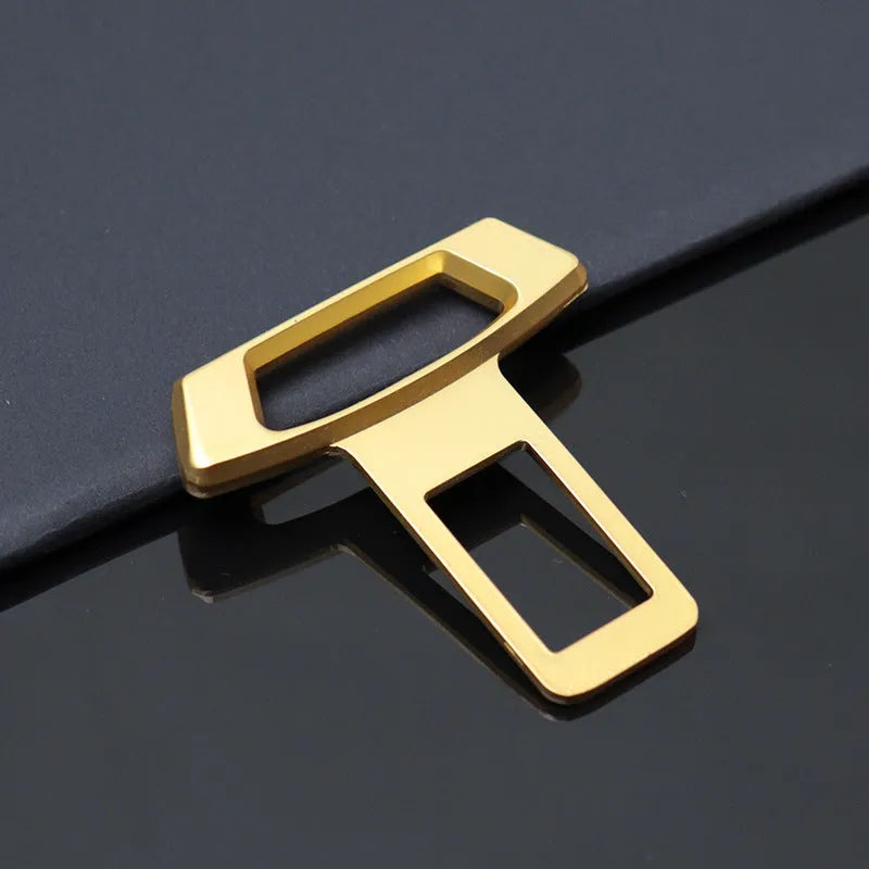 Metal car interior silencer insert shown in matte black, gold, and silver colour options.