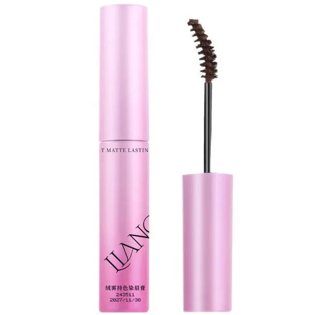 Eyebrow cream in four shades: coconut palm milk coffee, raw latte, coffee pink latte, and can be born
