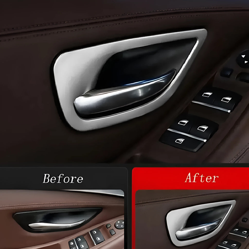 BMW 5 Series interior door handle decorative trim strips in colour-matched finish
