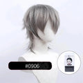 Short hair cosplay wig for men with anti-curling construction in various colour options