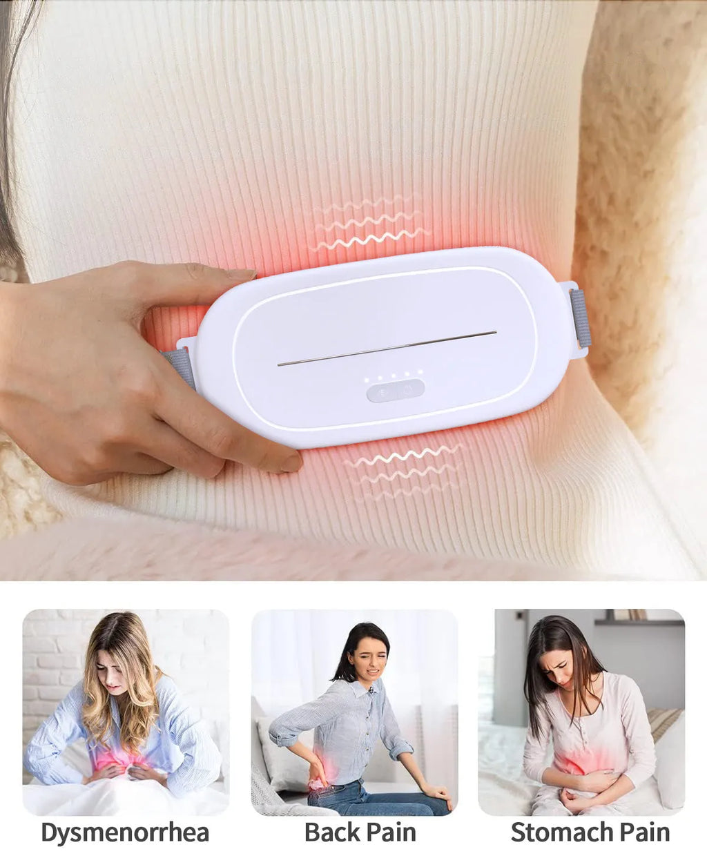 White uterine warming device for postnatal abdominal recovery.