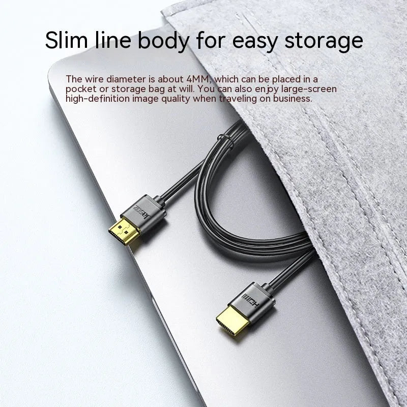 HDMI video cable with gold-plated connectors shown in multiple available lengths