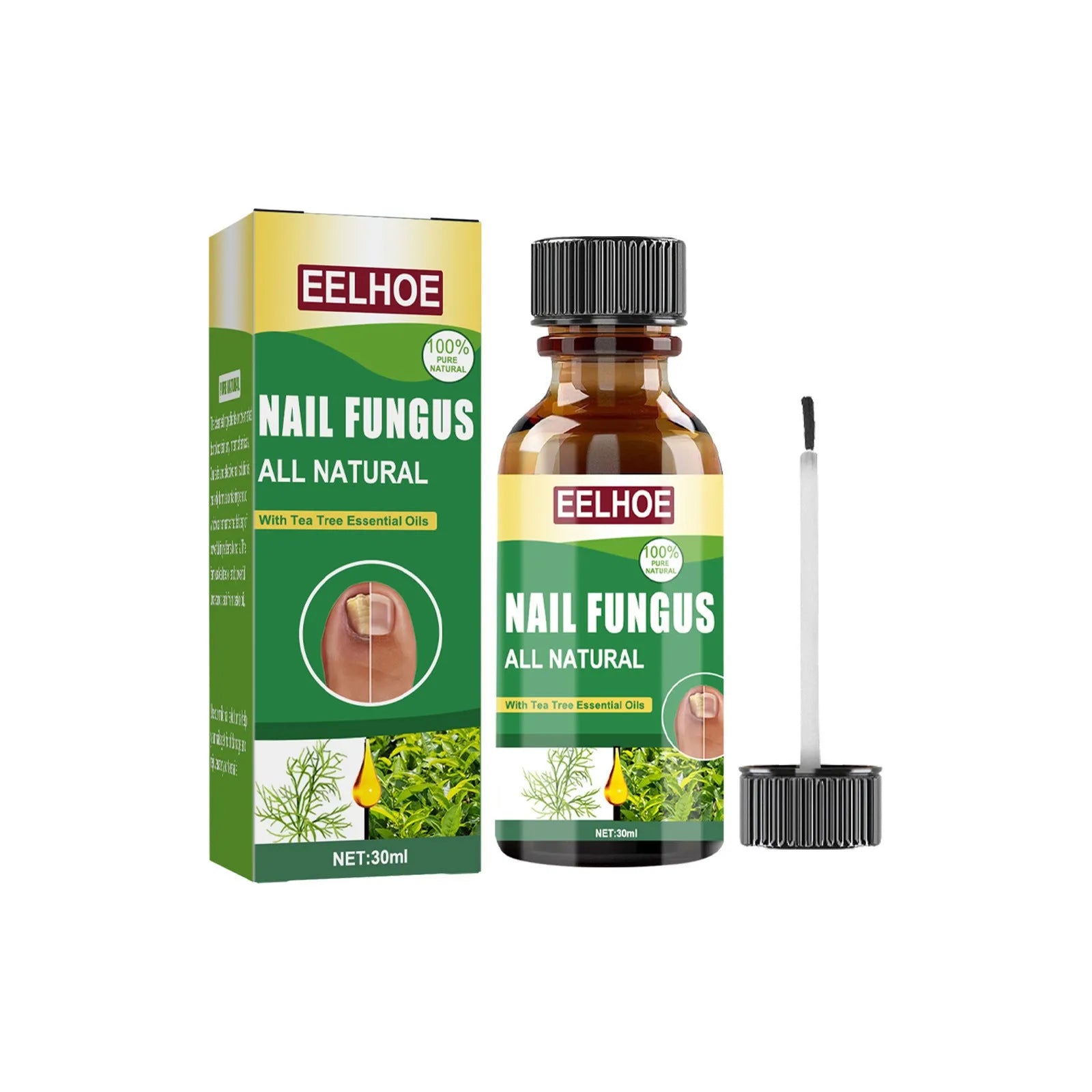30ml bottle of tea tree oil nail repair solution for hand and foot care with thick nourishing formula