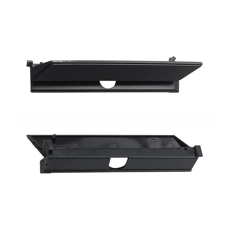 Black PS4 Pro hard drive bottom cover replacement part with door baffle block strip