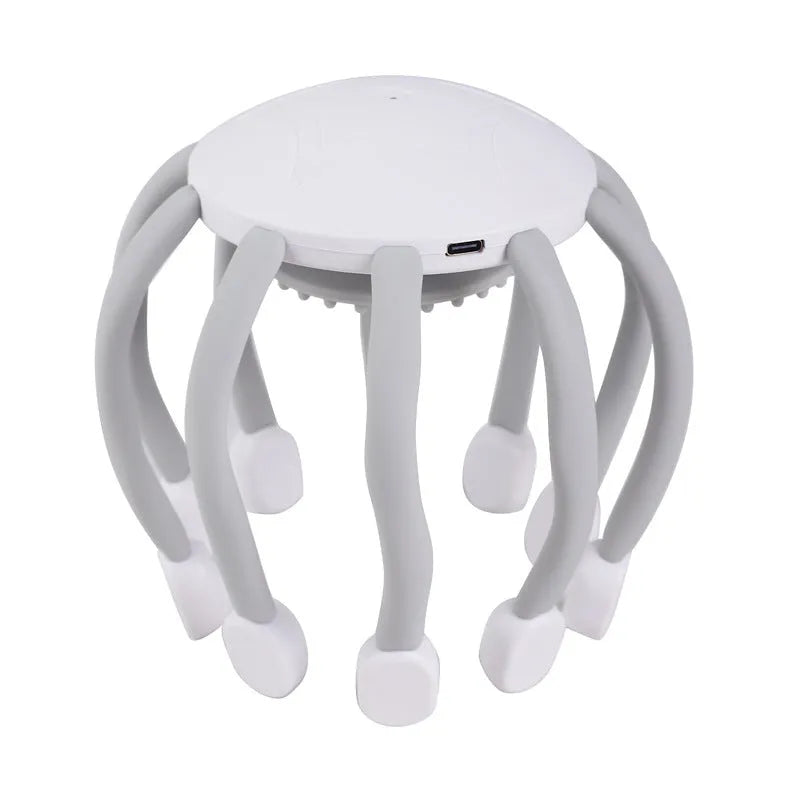 USB electric head massager with multiple vibrating claws for scalp relaxation