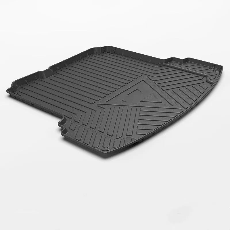 Black carbon fibre pattern TPE car boot liner for trunk protection