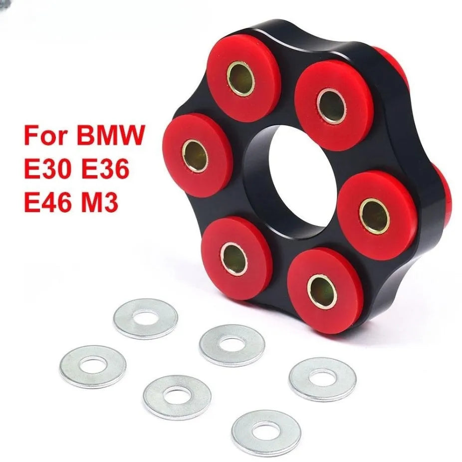 Red polyurethane aluminium drive shaft connecting plate bracket for BMW cars