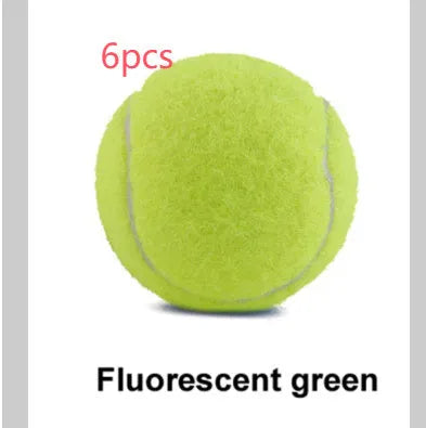 6.3cm bite-resistant rubber tennis ball dog toy in multiple colour options