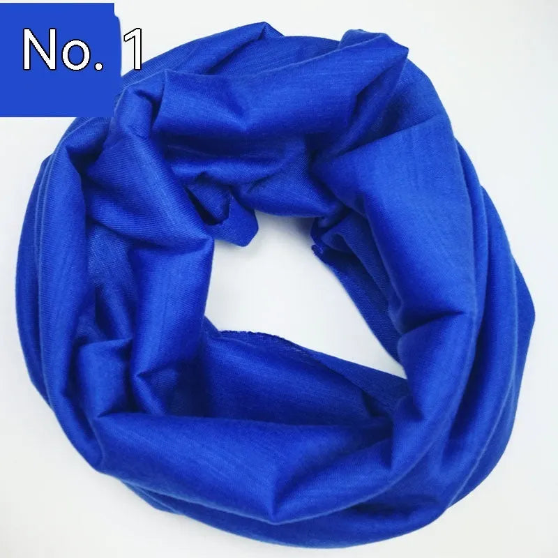 Seamless polyester headscarf for outdoor sports in multiple colour options