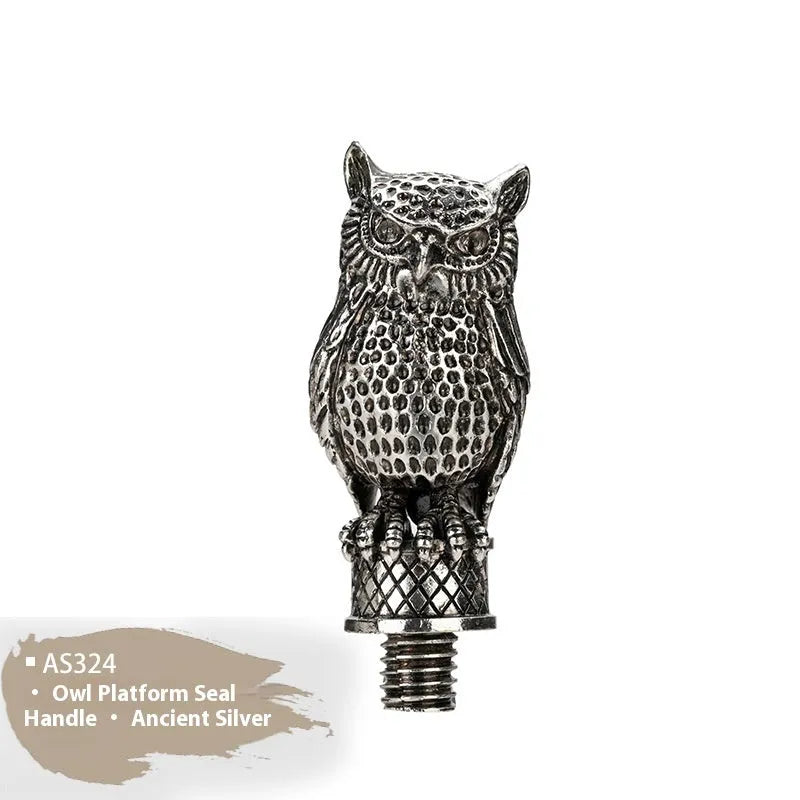 Wooden wax seal handle in a selection of different colour and decorative finishes.
