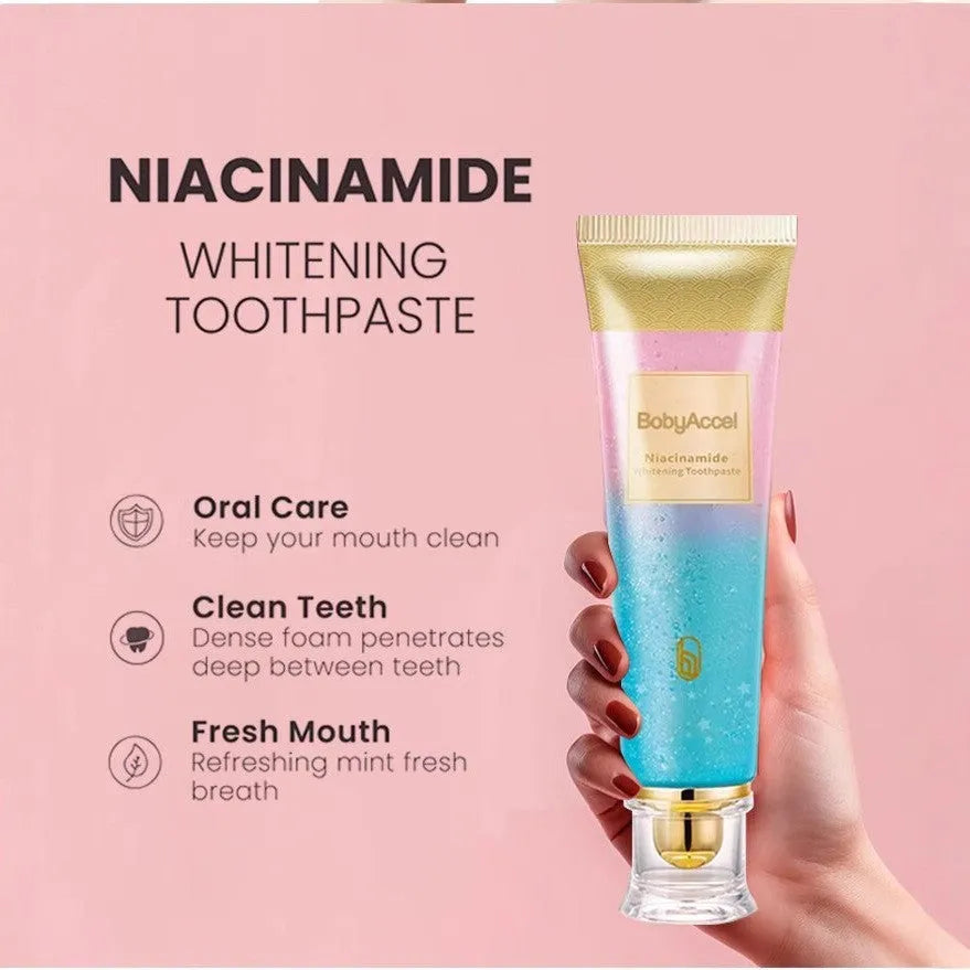 100g nicotinamide whitening toothpaste tube for adult dental care and stain reduction