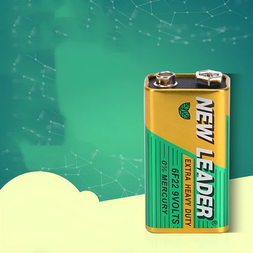 A single Xinlida brand 9V alkaline battery, 6F22 style, for wireless microphones and walkie-talkies.