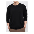 Men's regular fit pullover sweater in standard wool for autumn winter wear