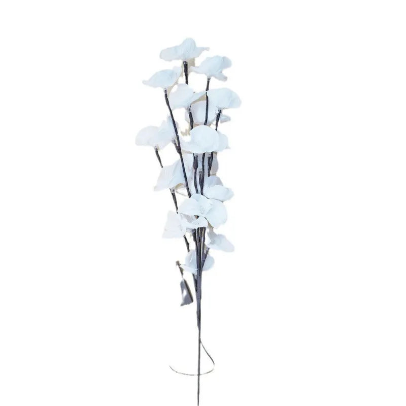 65 cm long pink LED phalaenopsis orchid branch decorative light with battery operation