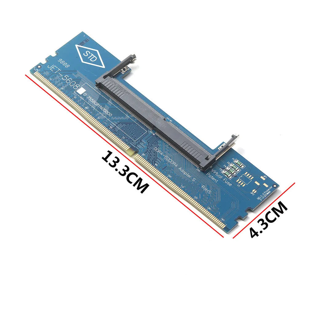 DDR4 laptop memory to desktop adapter card with anti-static bag