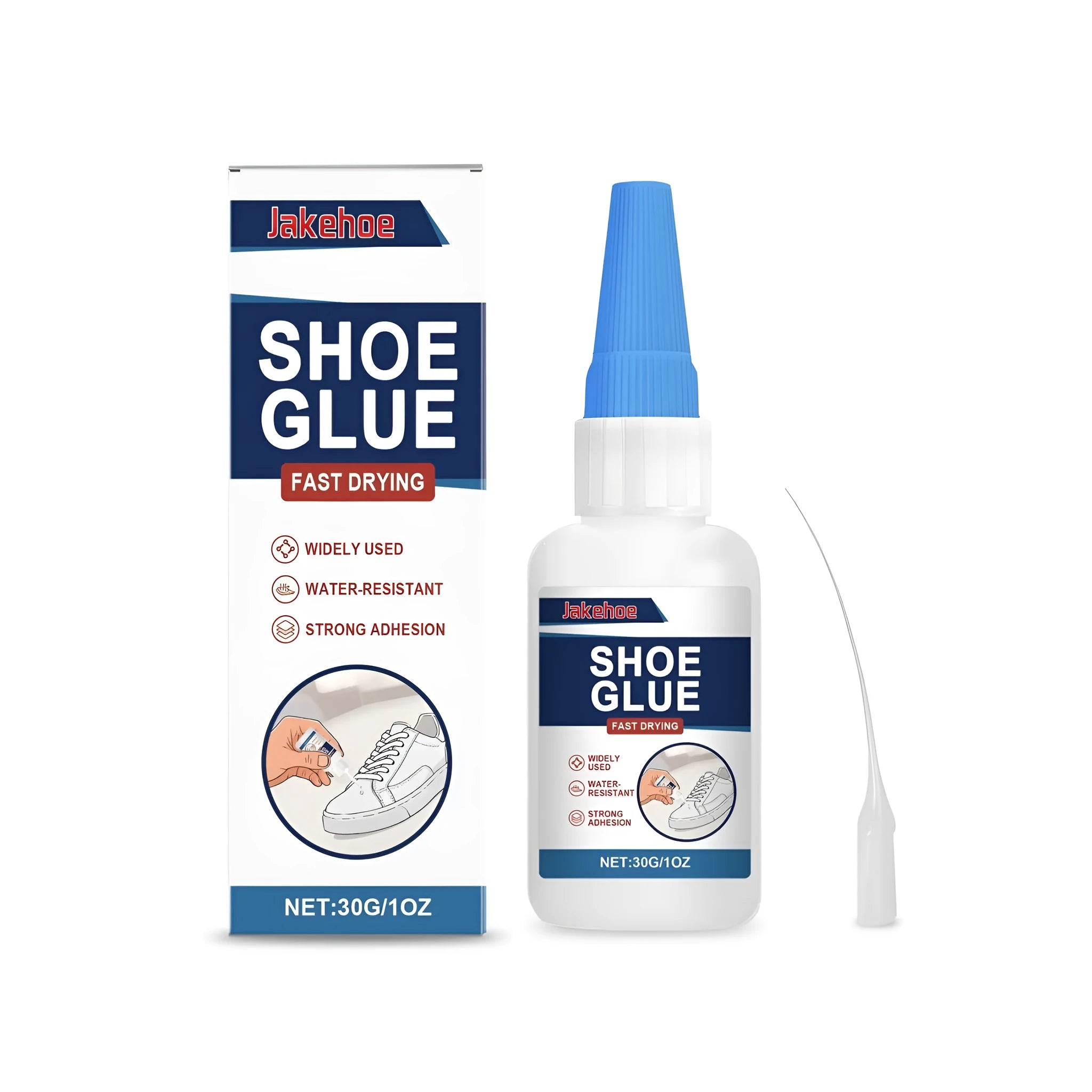 30g shoe repair adhesive bottle with dropper applicator for leather, rubber and plastic bonding