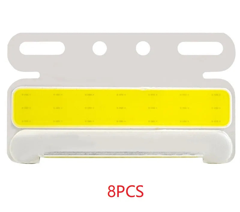 12V 24V aluminium alloy waterproof COB LED truck side light and grounded tyre marker in multiple colours.