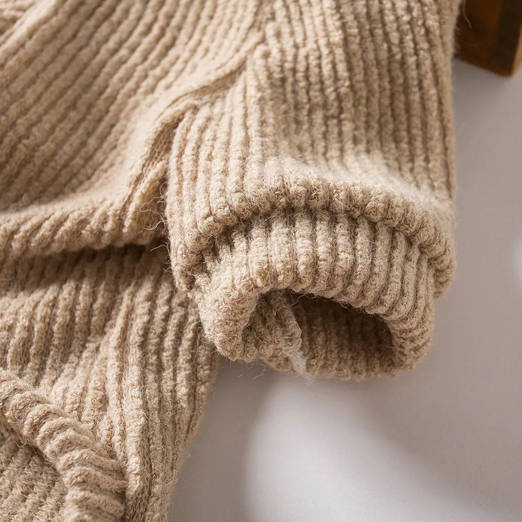 Brown cloth sweater for small dog on hanger with size tags XS S M L XL