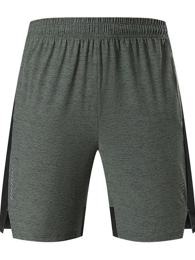 Men's five-point single layer shorts in spandex fabric with mid waist design