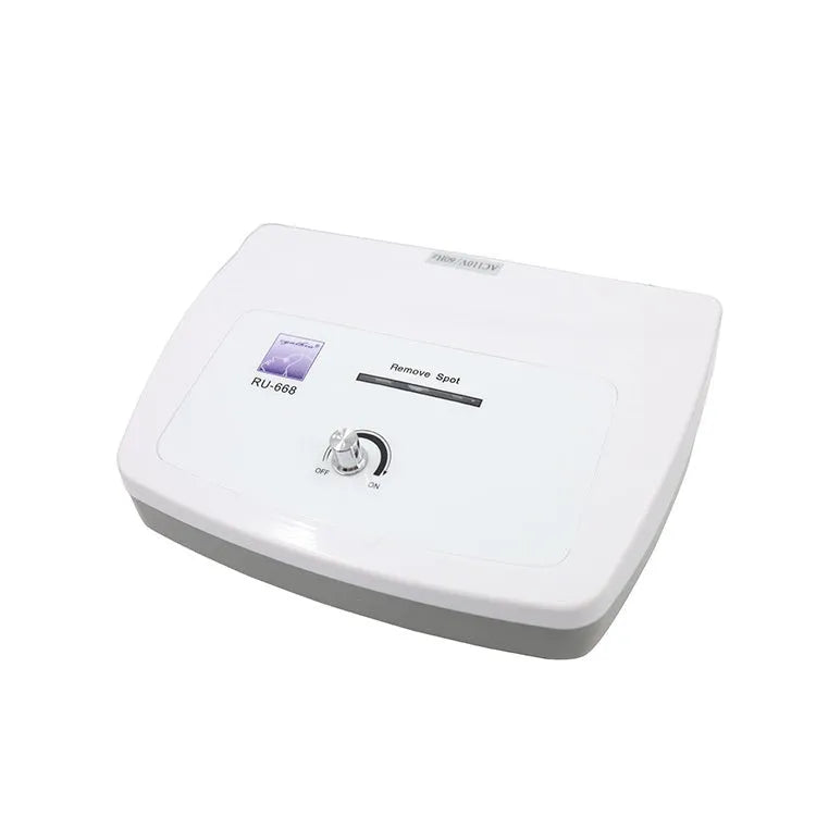 White electronic spot removal pen beauty instrument with multiple power supply plugs