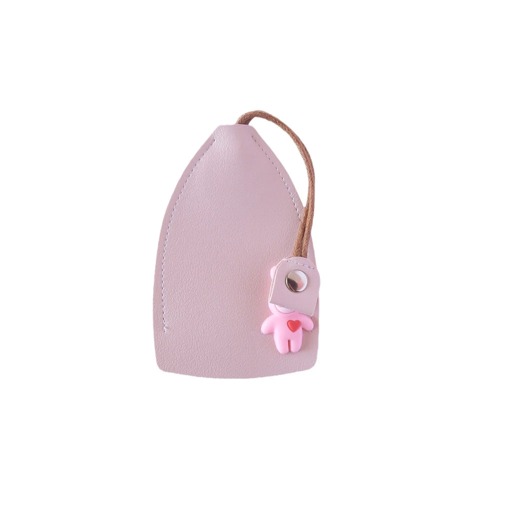 Universal large capacity PU leather car key case with credit card storage slots in choice of five colours