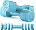 Women's detachable dumbbell set in pink colour with 5lb weight for fitness training