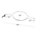 Chrome-plated car hat stand metal accessory for vehicle interior organisation