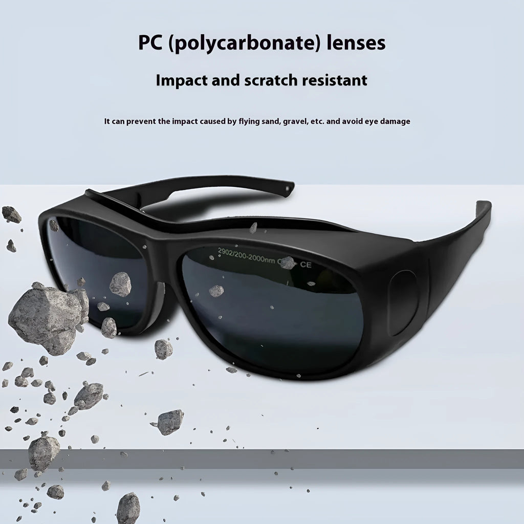 Laser protection safety goggles for photon skin rejuvenation with PC lenses and anti-glare design