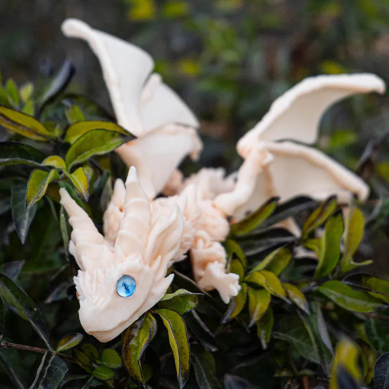 Red gold PLA plastic dragon wings decoration toy with 25cm wingspan for costume accessories