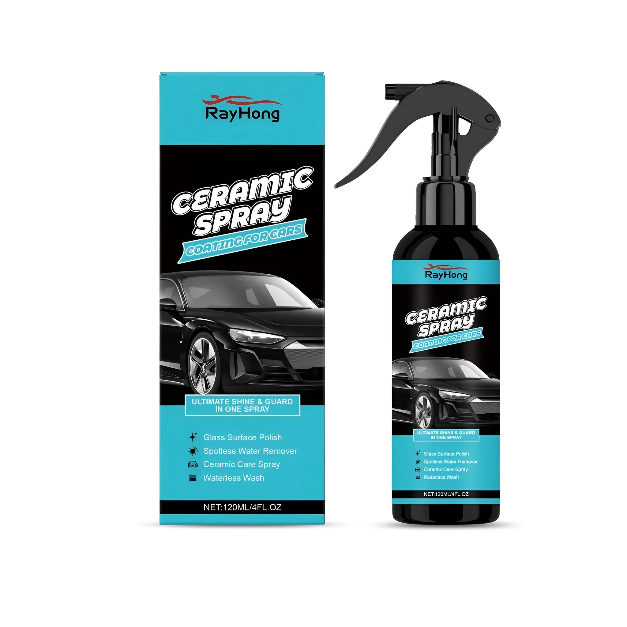 120ml aerosol can of PTFE ceramic coating spray for automotive paint protection