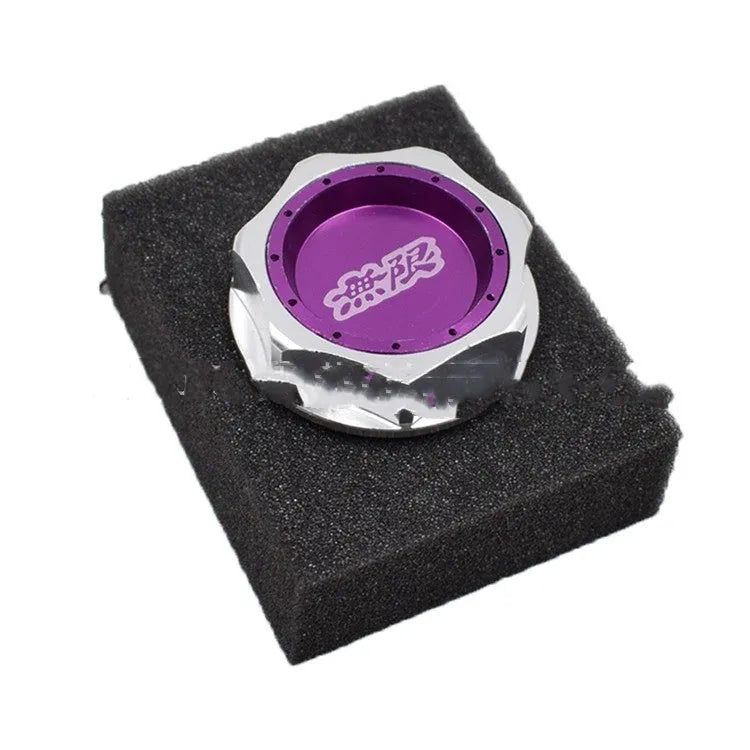 Aluminium alloy anti-leakage oil filter cap in choice of six colours for Honda vehicles.