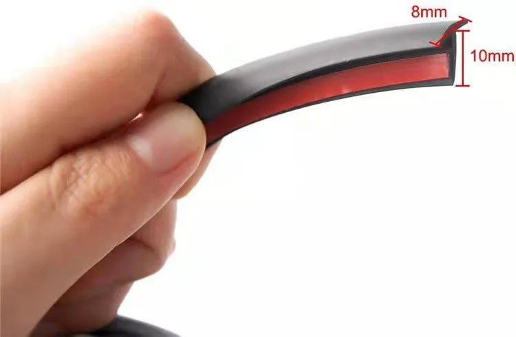 Black TPE automotive rubber seal strip for car door and bumper gap filling
