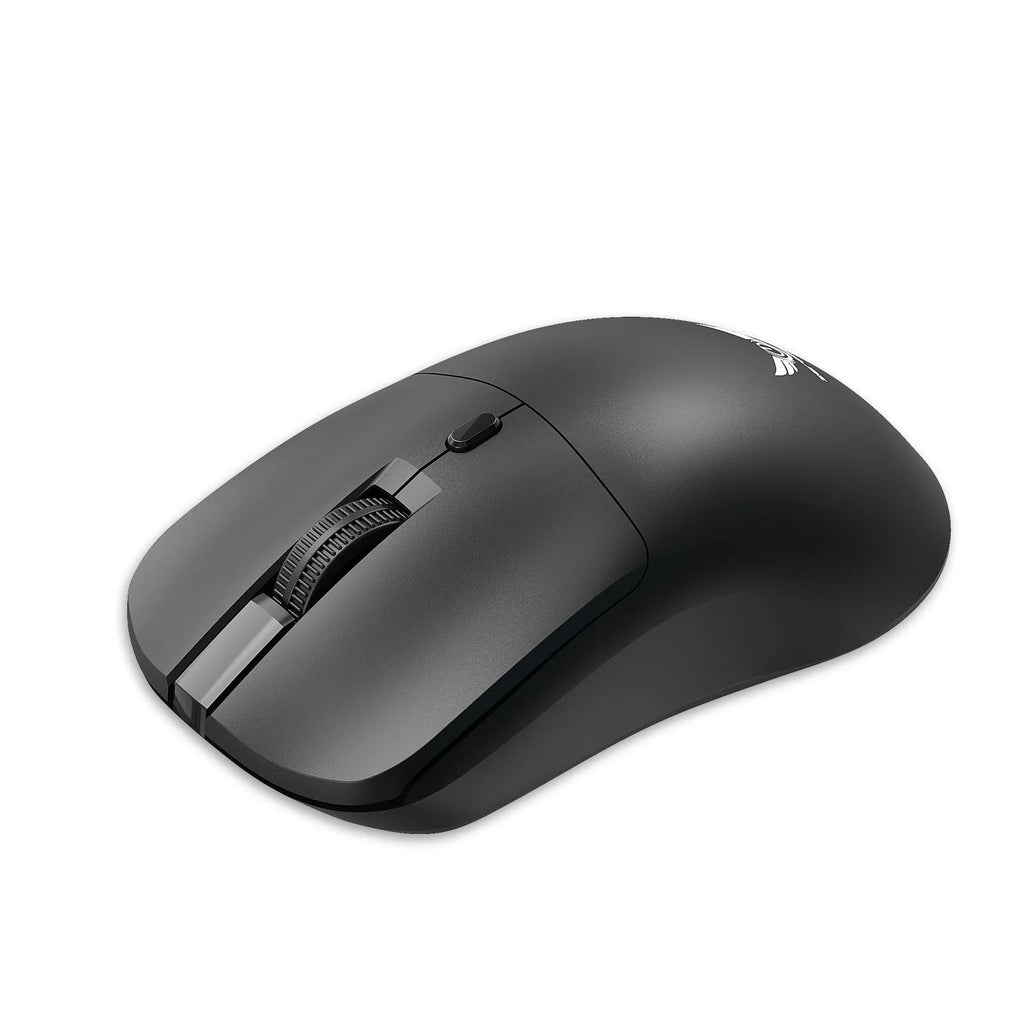 Black wireless mouse with three-gear audio button and photoelectric sensor for laptop computers