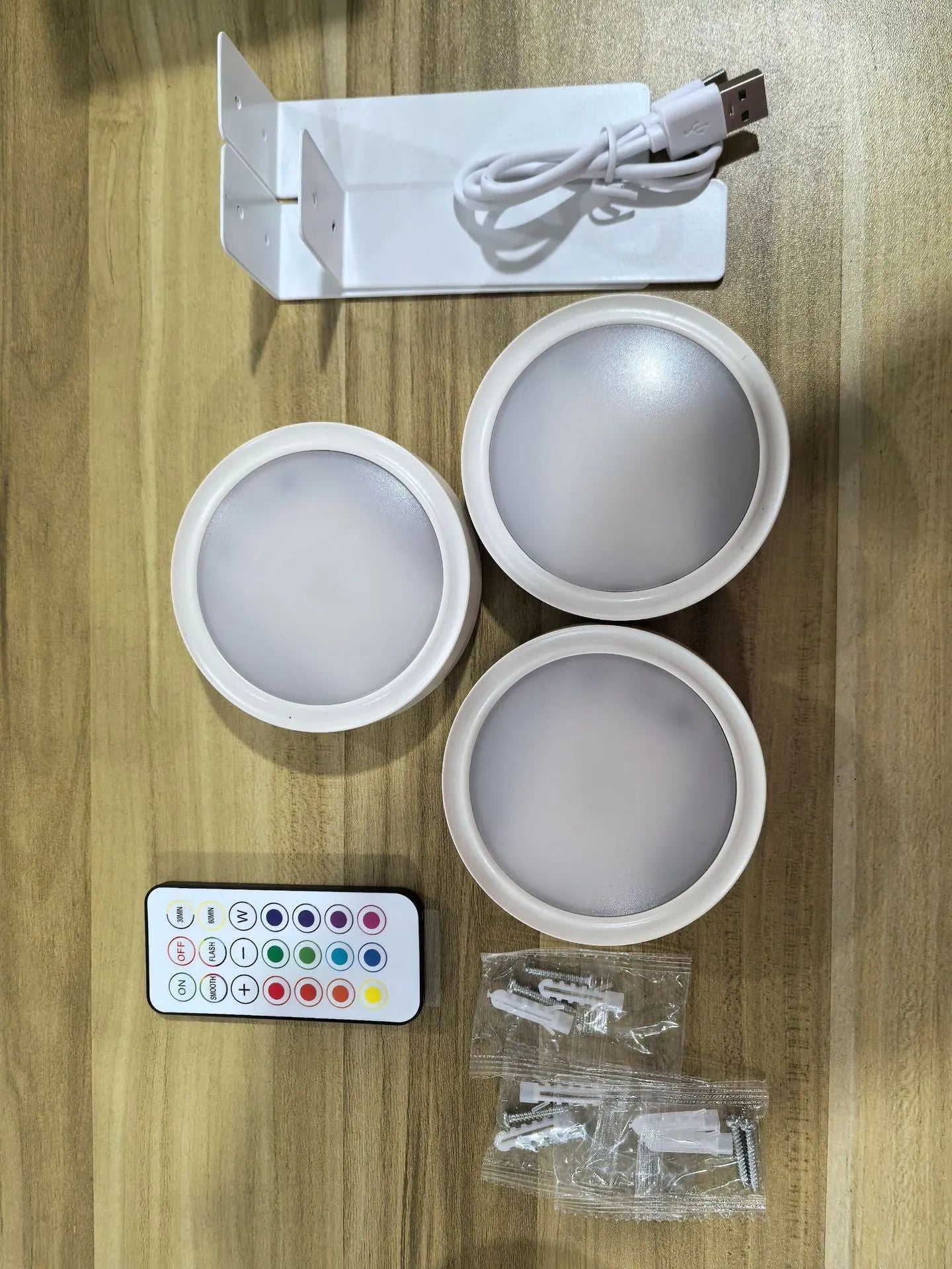 Black wireless magnetic LED painting lamp with remote control for 13-colour RGB lighting