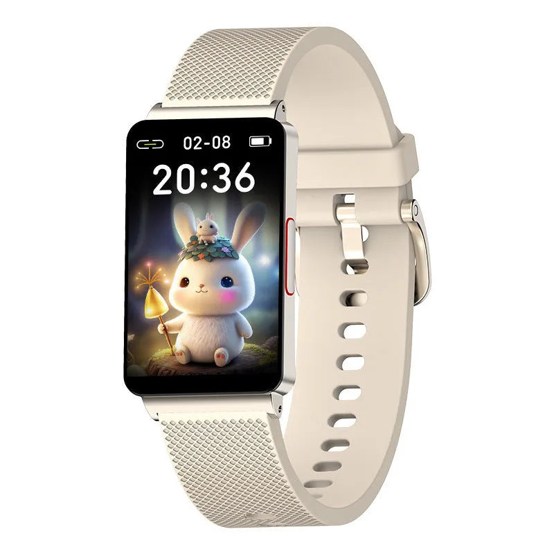Blood Glucose EP08 Smart Bracelet in black, gold, or silver with touch screen and magnetic charging
