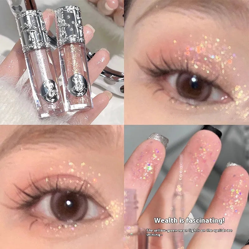 Ballet Liquid Eye Shadow product showing five colour options including Sakura Field and Butterfly Paradise shades