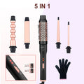 Three-tube water wave hair curler with dual curling and straightening functions on wired AC power