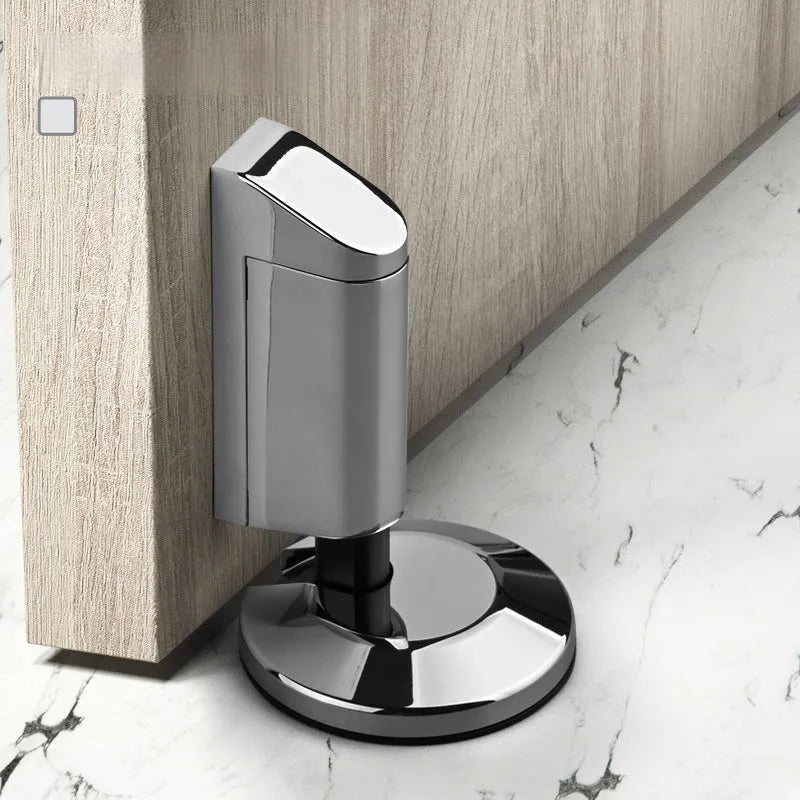 Zinc alloy invisible door stopper in six colour options for modern interiors
