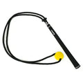 Black golf swing practice rope trainer with silicone elastic string for technique correction