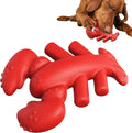 Large red nylon dog chew bone toy for aggressive chewing by big dogs.