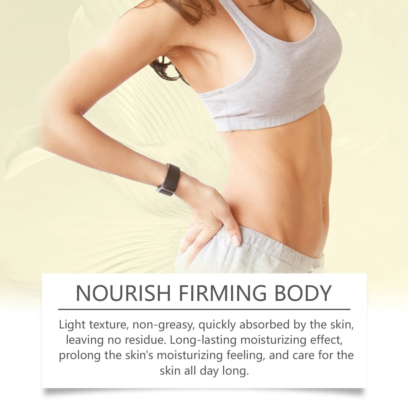 Nourishing firming skin care kit with skincare oil bottle and moisturising cream jar