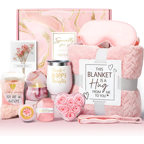 Aromatherapy candle soap bath gift set in modern simple style plastic packaging measuring 27x23x13cm
