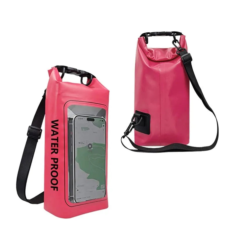 PVC waterproof crossbody sports bag in multiple colours for swimming and outdoor water activities