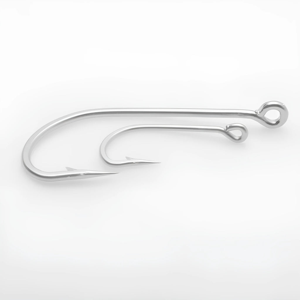 Assortment of multi-specification stainless steel sea fishing hooks for ocean boat fishing