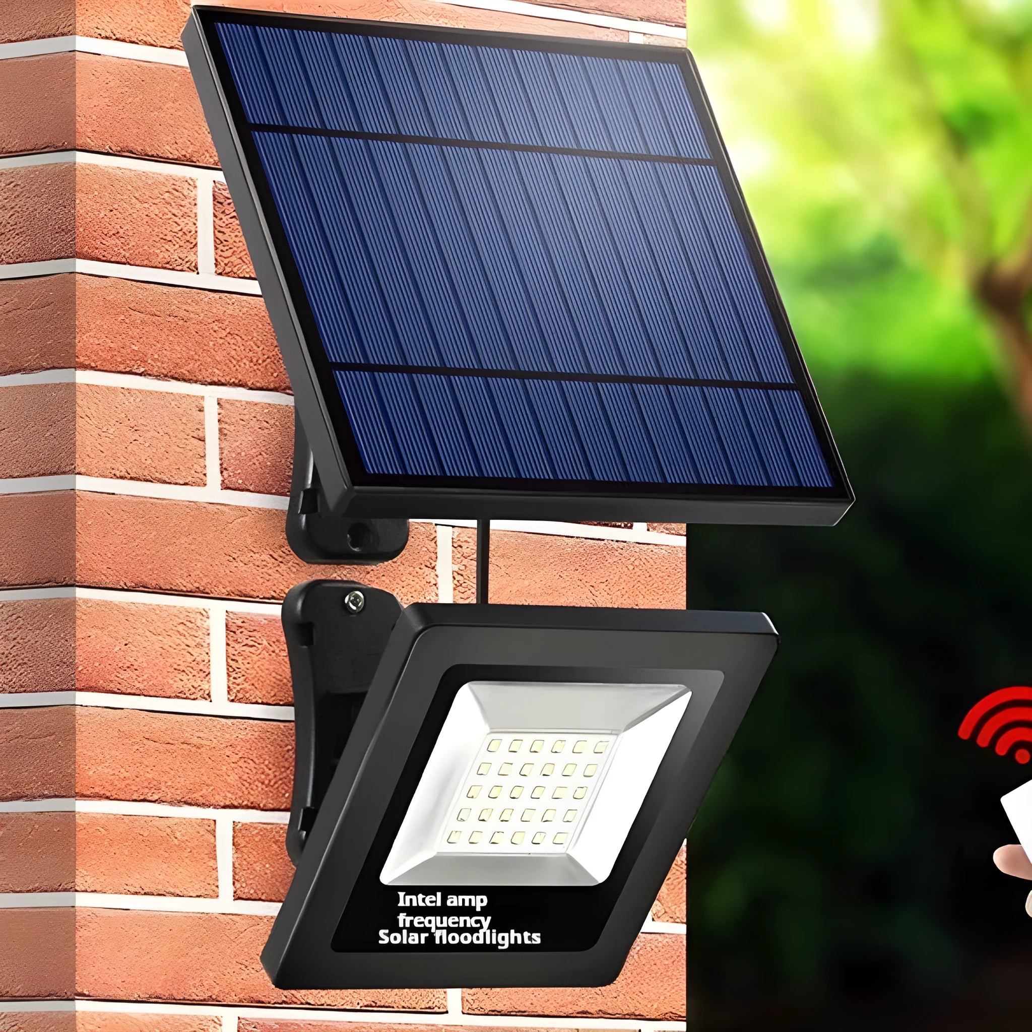 Outdoor solar LED garden light with waterproof IP65 rating and adjustable colour options