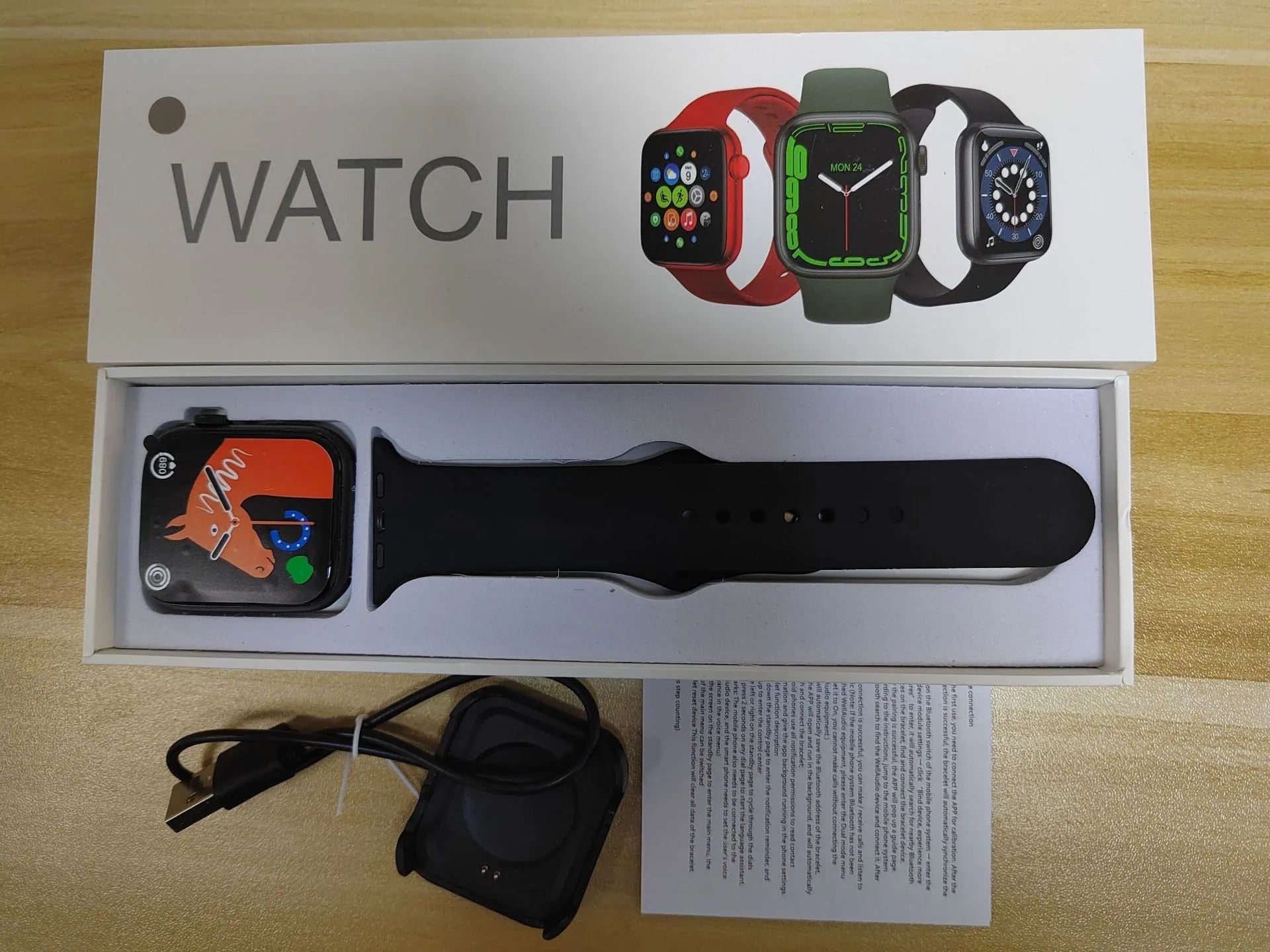 GT20 black smartwatch with silicone strap showing health stats on 1.75-inch screen