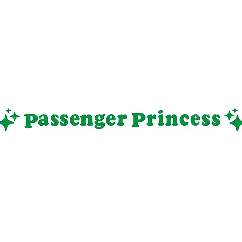 Passenger princess rearview mirror decorative sticker in 12.5cm diameter with eight colour options