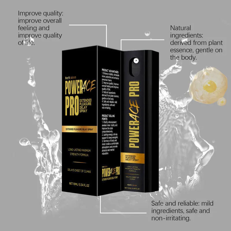 Men's body care spray bottle 10ml with botanical extract formula