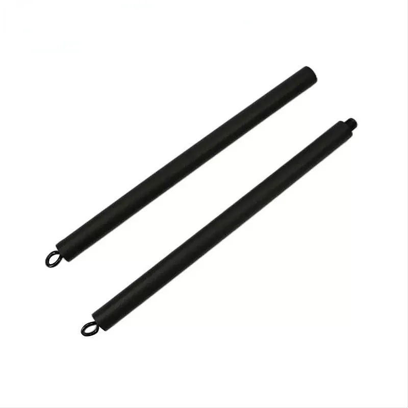 Two-segment push-and-pull fitness stick with rope for yoga and Pilates resistance training