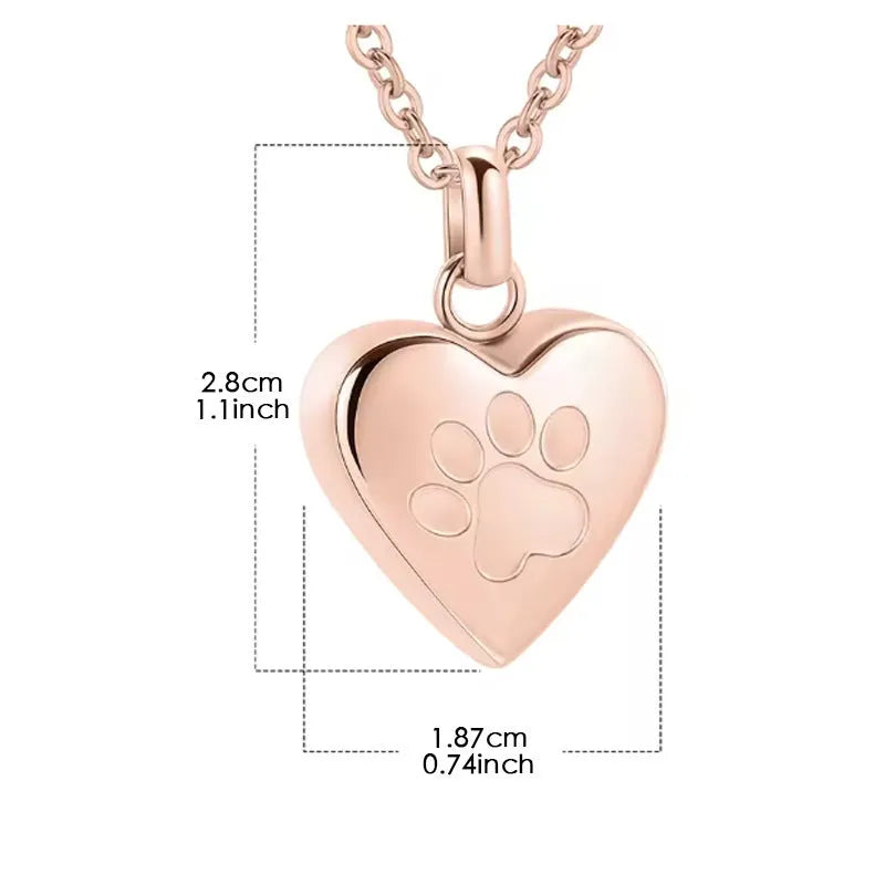 Titanium steel openable heart cinerary necklace for ashes in choice of five colours